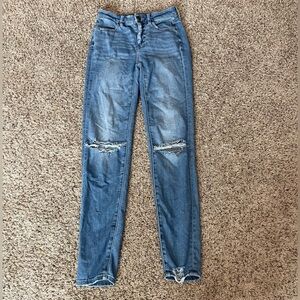 American Eagle Outfitters Ripped Blue Jeans